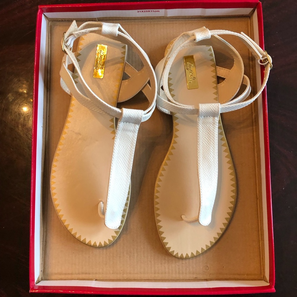 The sandals are new but I don’t have the box.